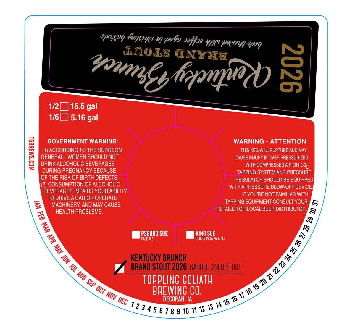 Kentucky Brunch Brand Stout 2026 — full label as filed with TTB