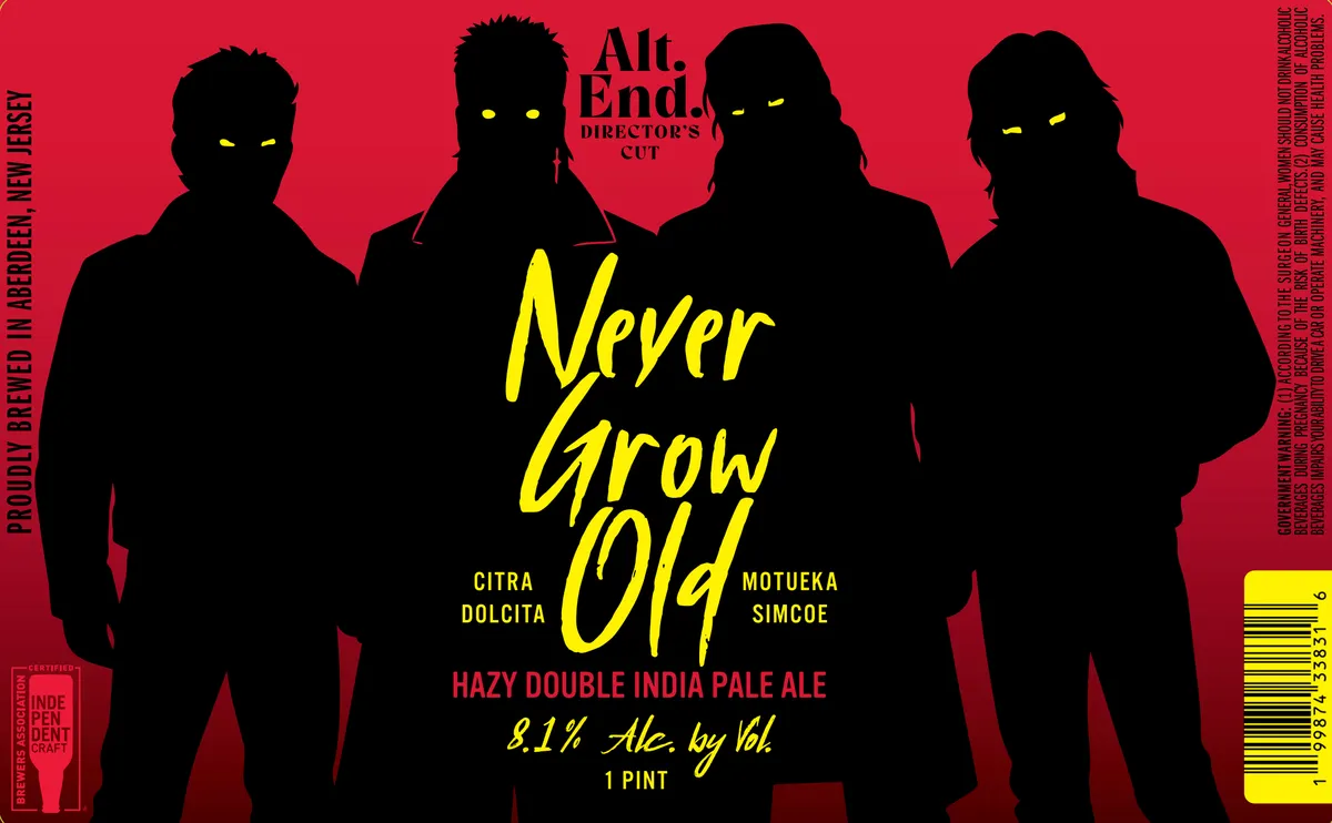 Never Grow Old label