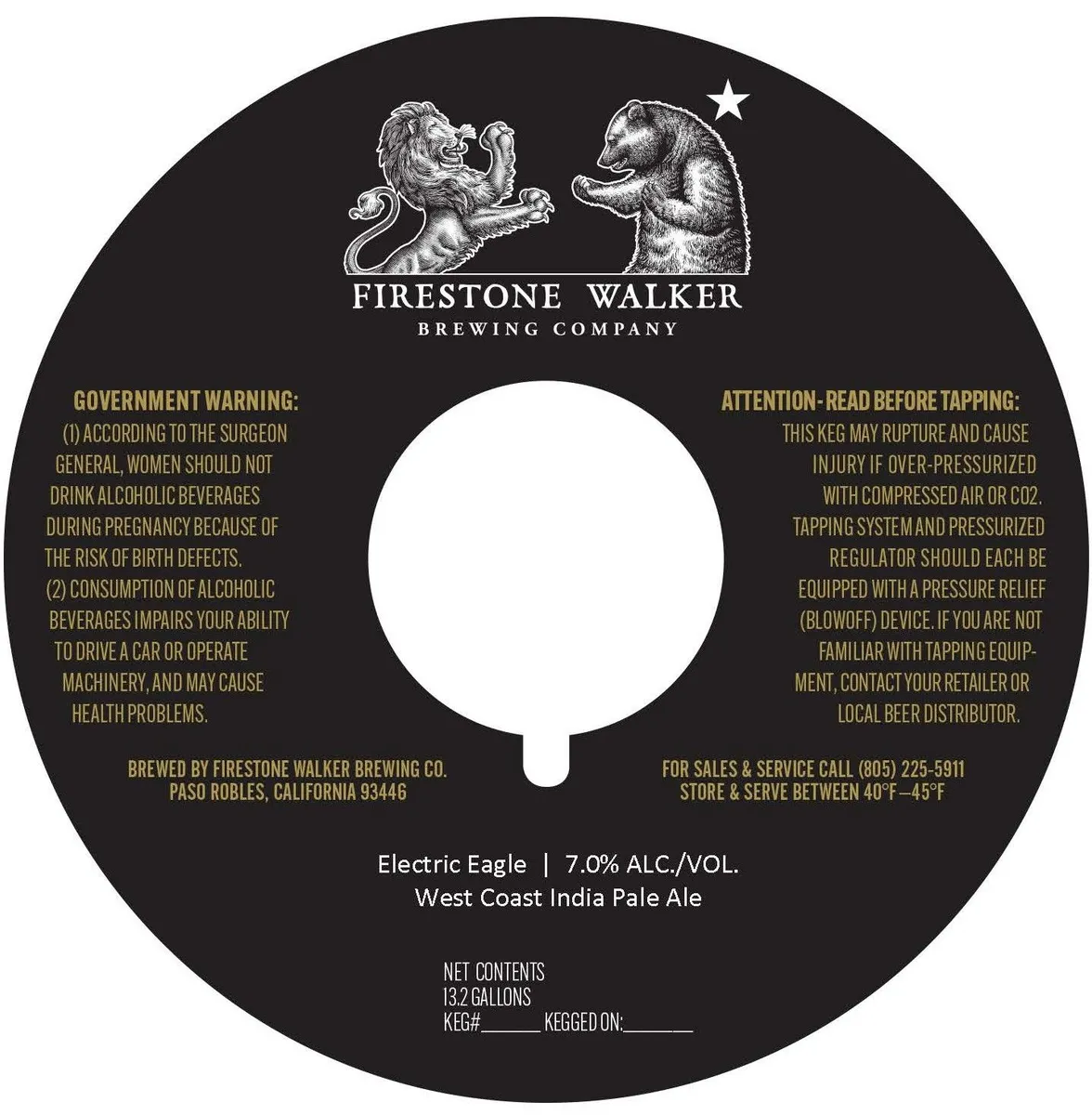 Electric Eagle — full label as filed with TTB