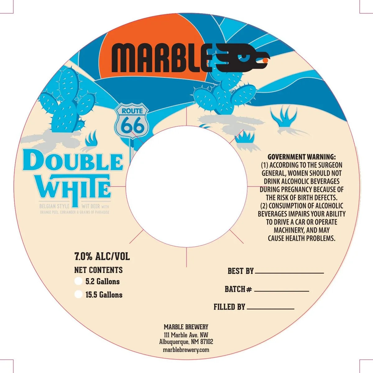 Double White — full label as filed with TTB