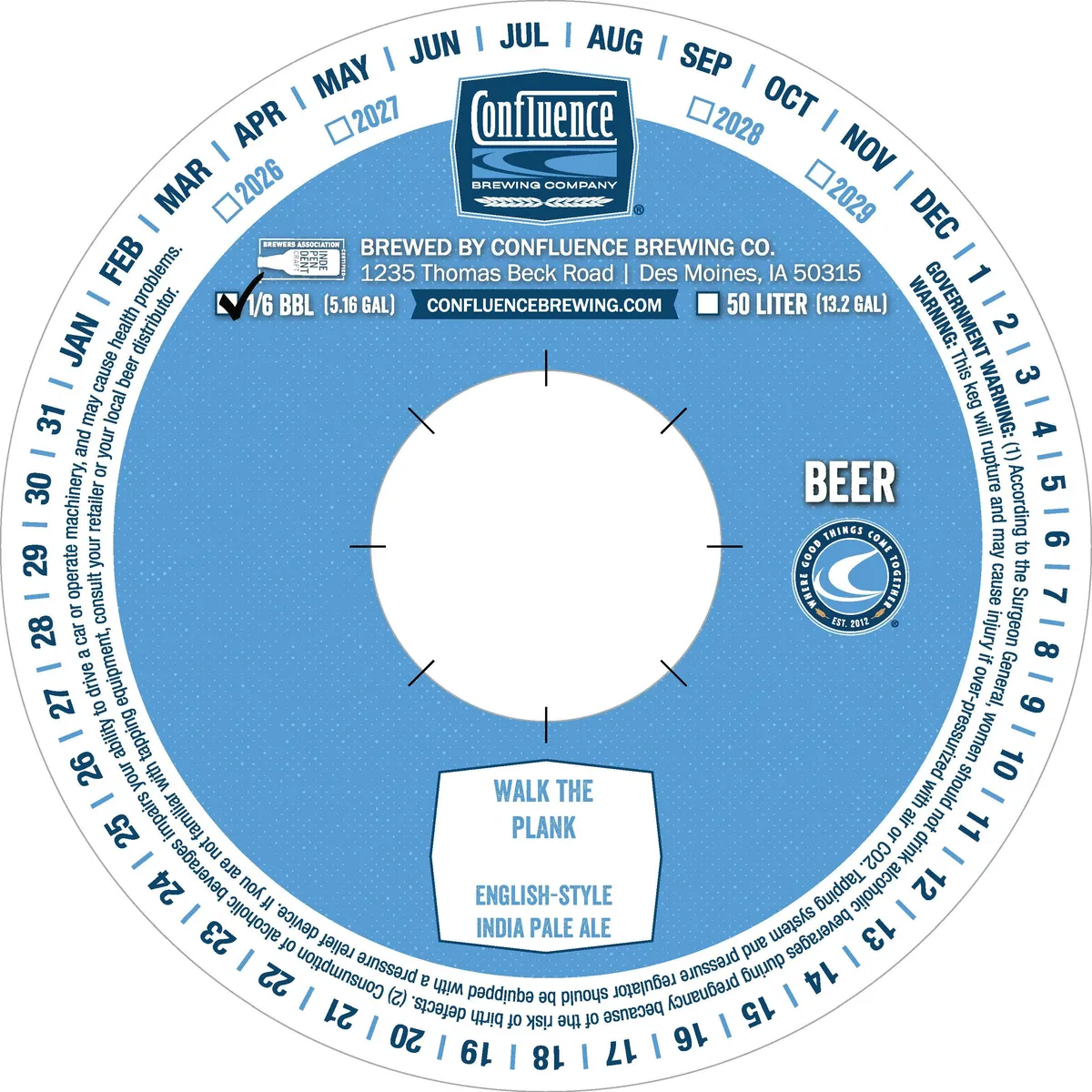 Walk the Plank — full label as filed with TTB