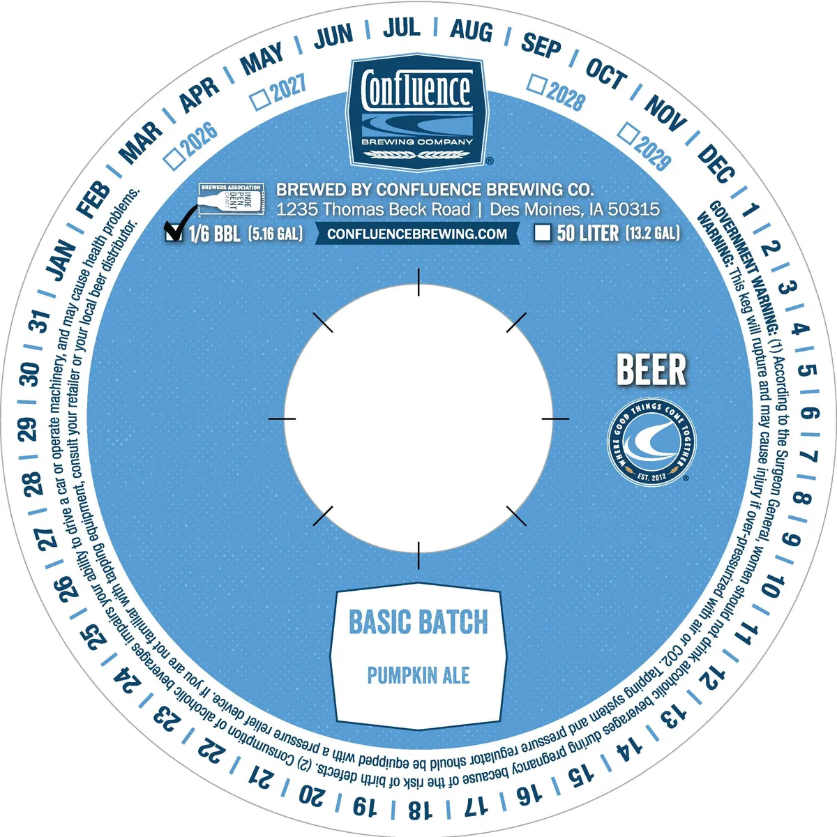 Basic Batch — full label as filed with TTB