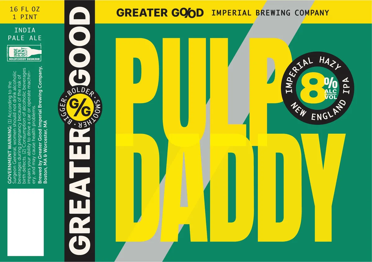 Pulp Daddy — full label as filed with TTB