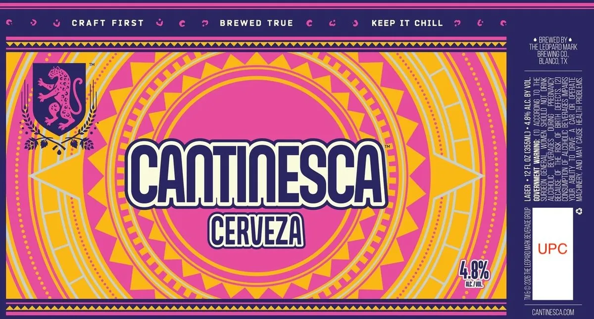 Cantinesca Cerveza label