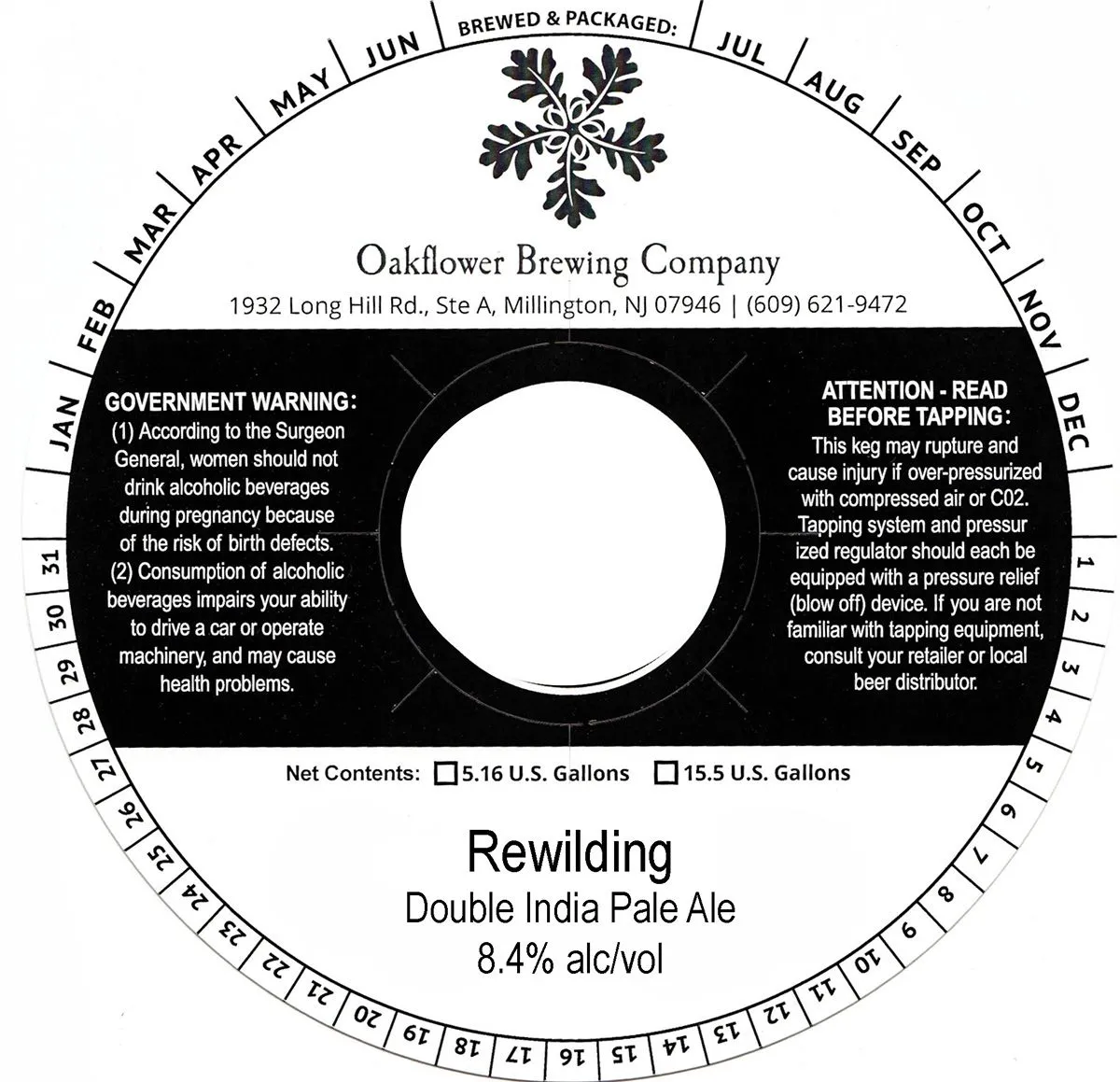 Rewilding — full label as filed with TTB