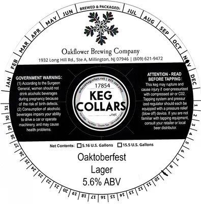 Oaktoberfest Lager label