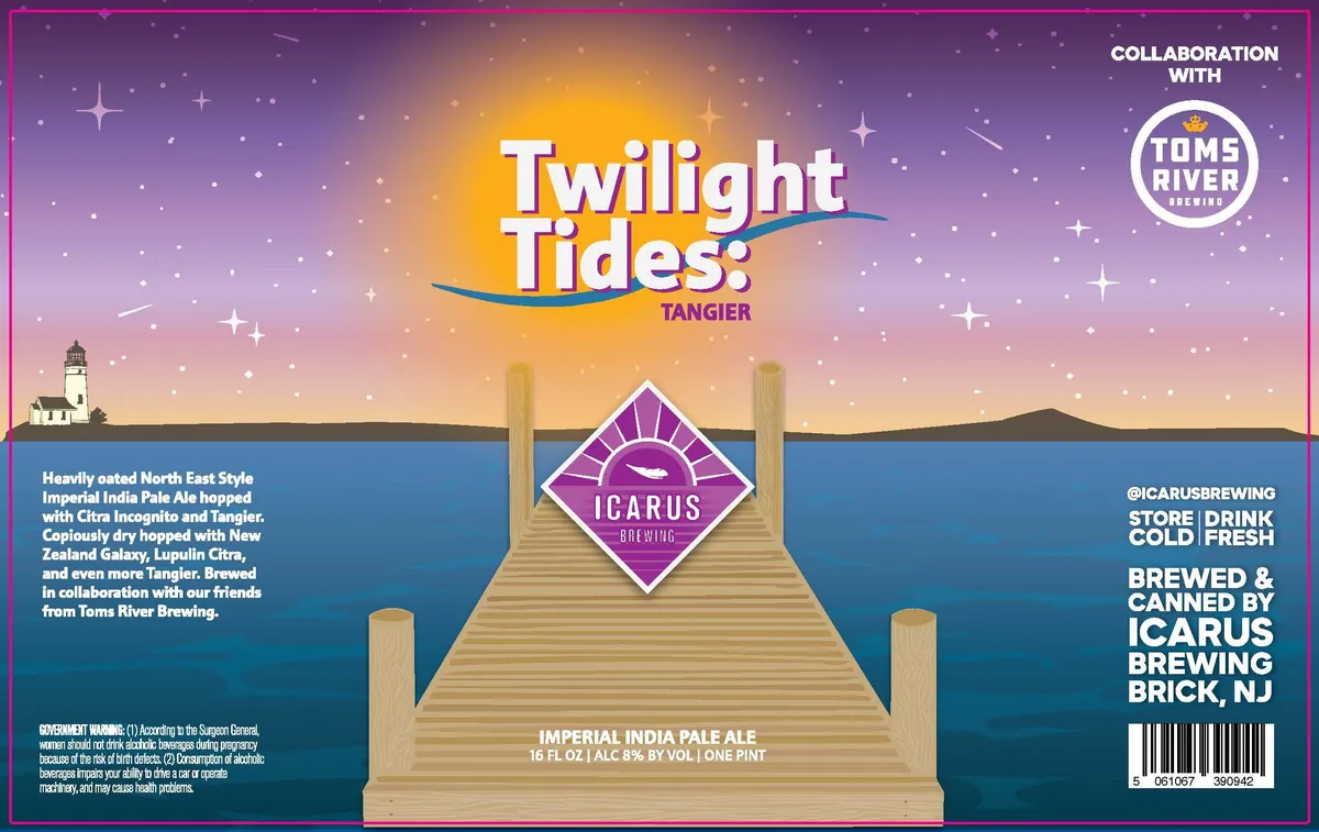 Twilight Tides: Tangier — full label as filed with TTB