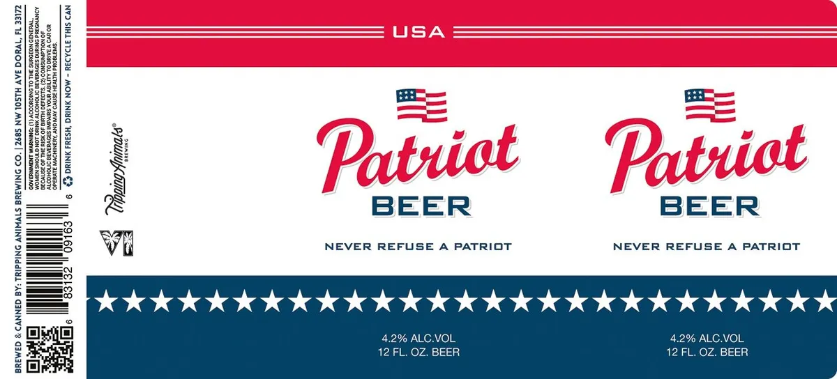Patriot Beer label