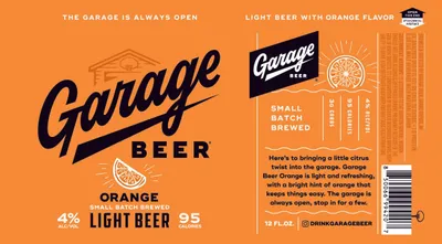 Garage Beer Orange label