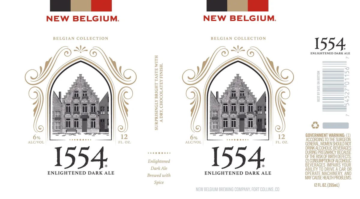1554 Enlightened Dark Ale label