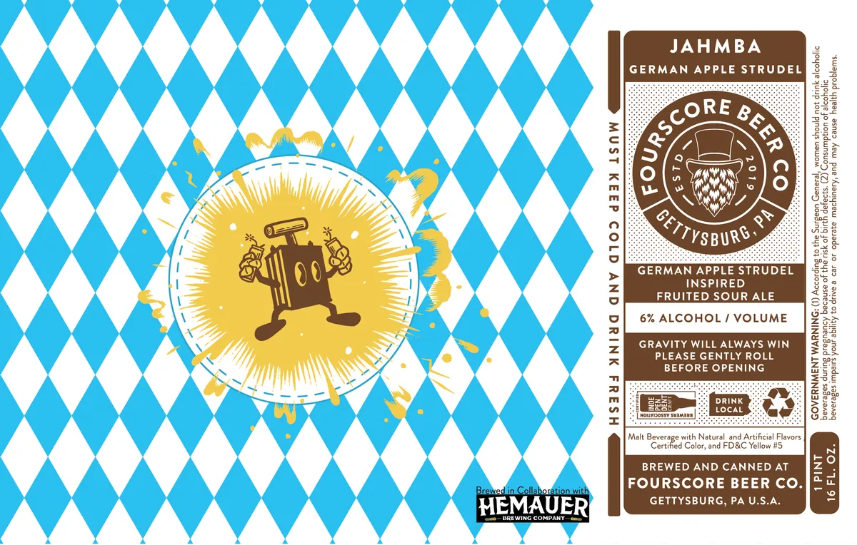 Jahmba German Apple Strudel label