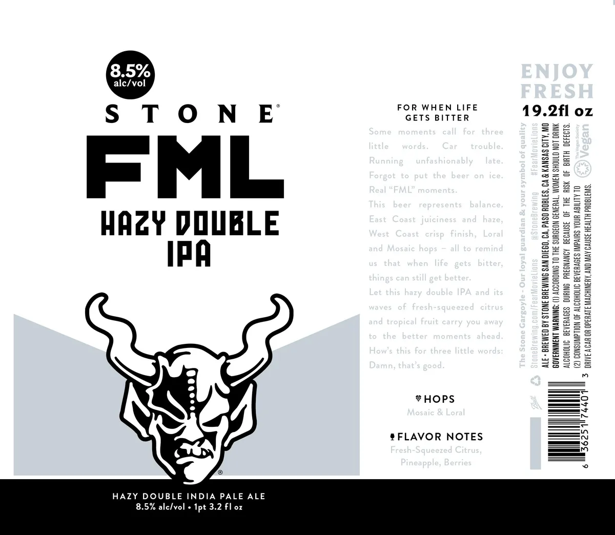 F.M.L — full label as filed with TTB