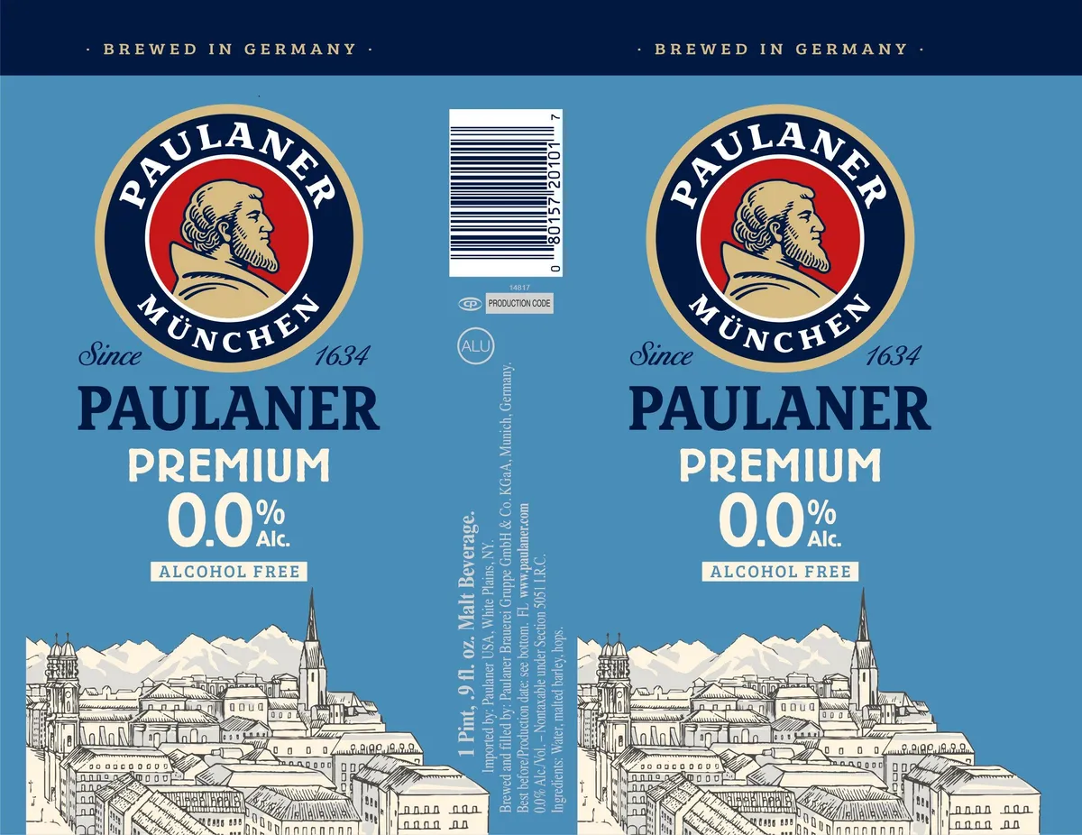 Premium 0.0% Alc. label