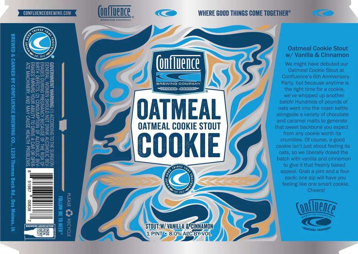 Oatmeal Cookie label
