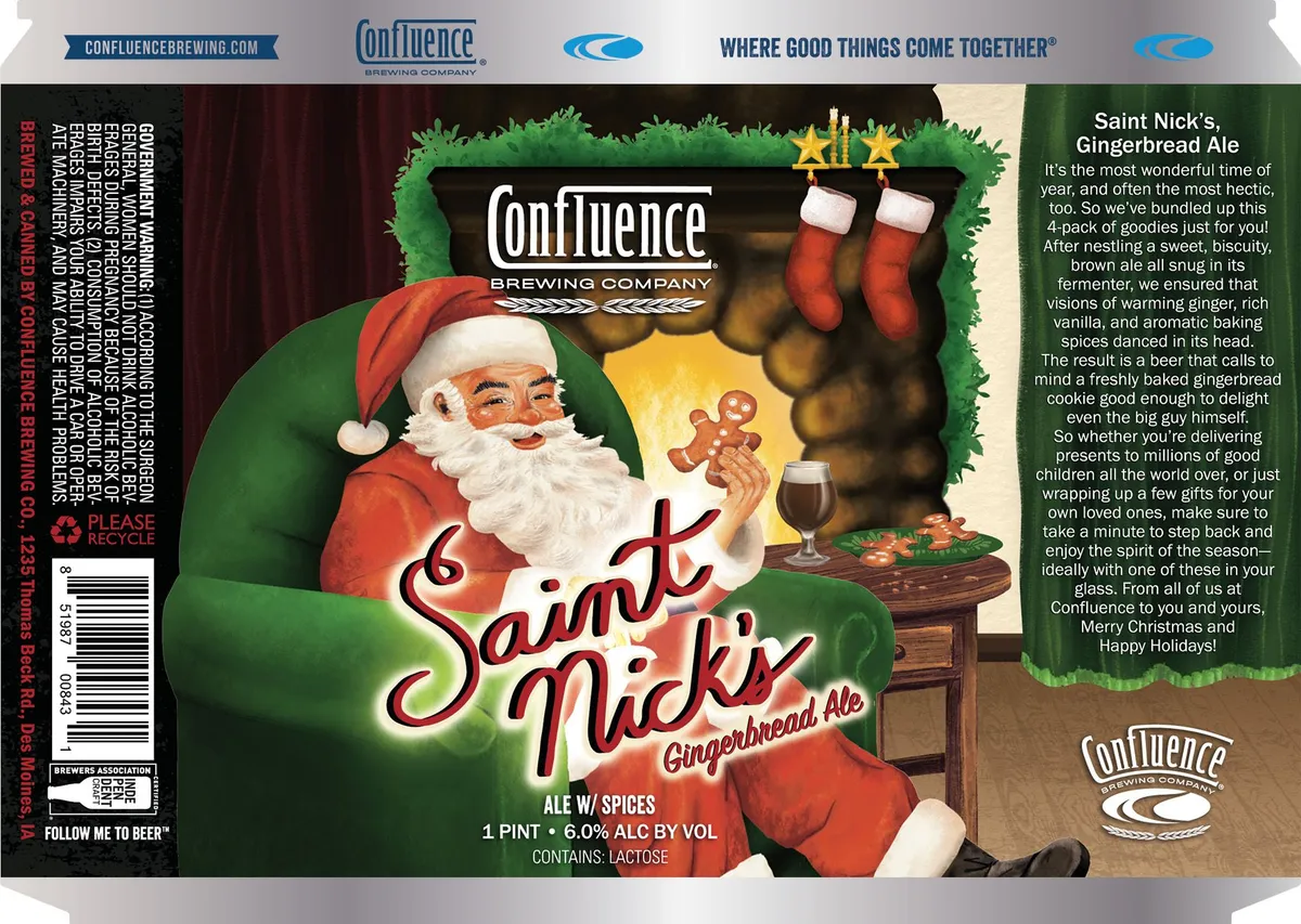 Saint Nick's Gingerbread Ale label