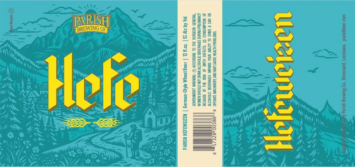 Parish Hefe — full label as filed with TTB