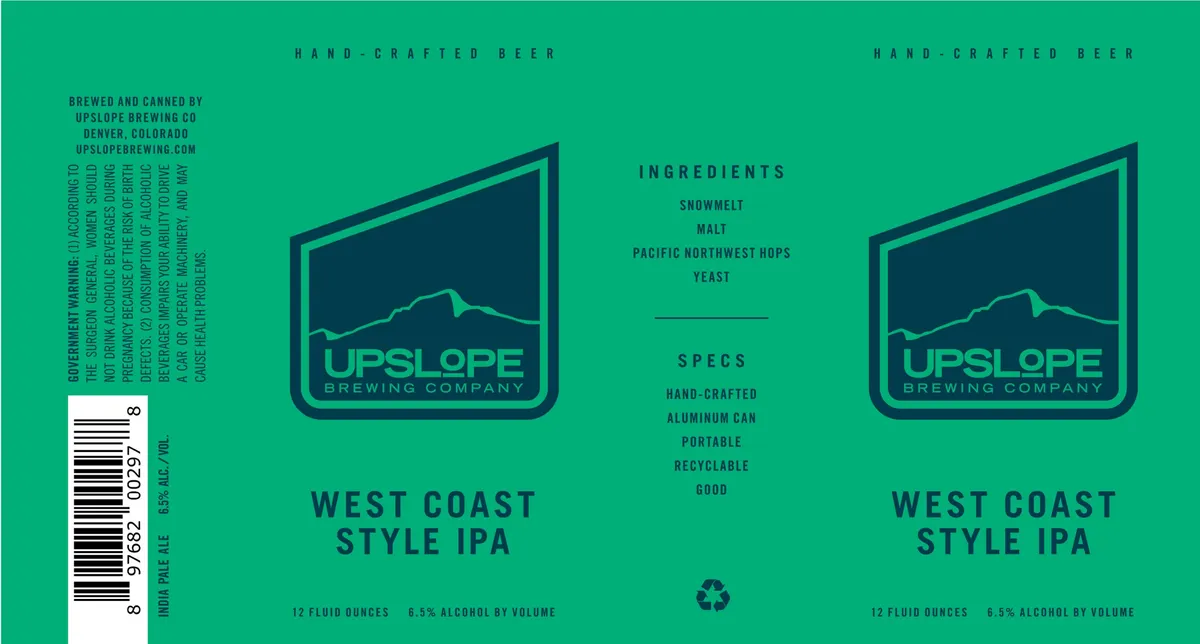 West Coast Style IPA label