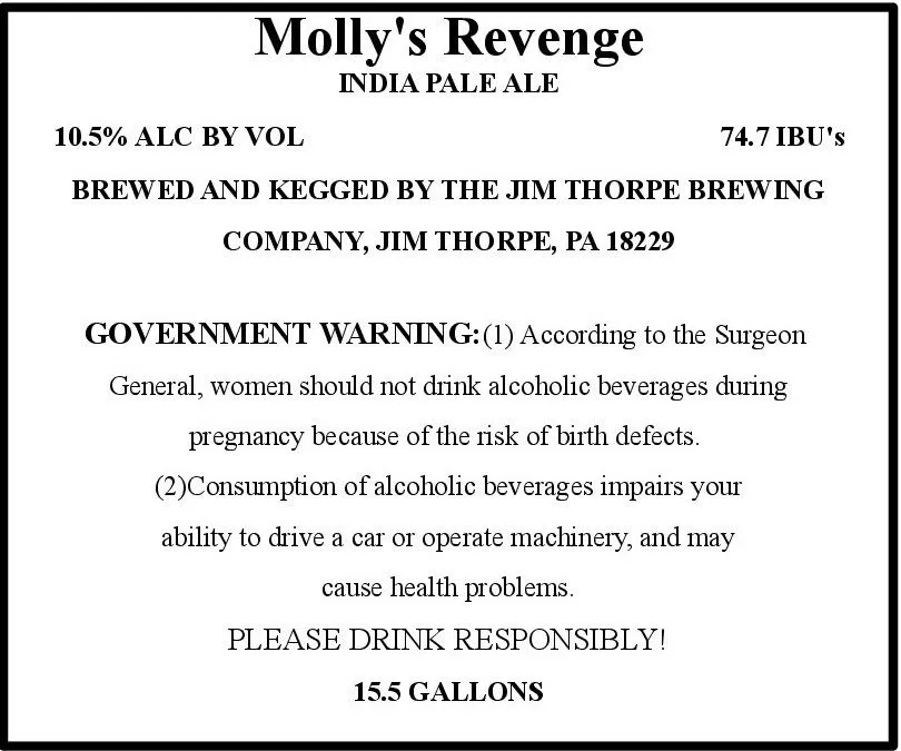Molly's Revenge label