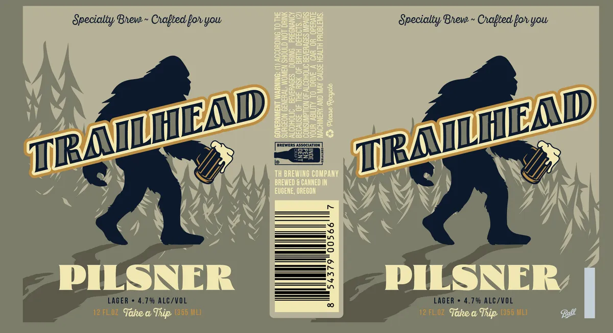 Trailhead Pilsner label