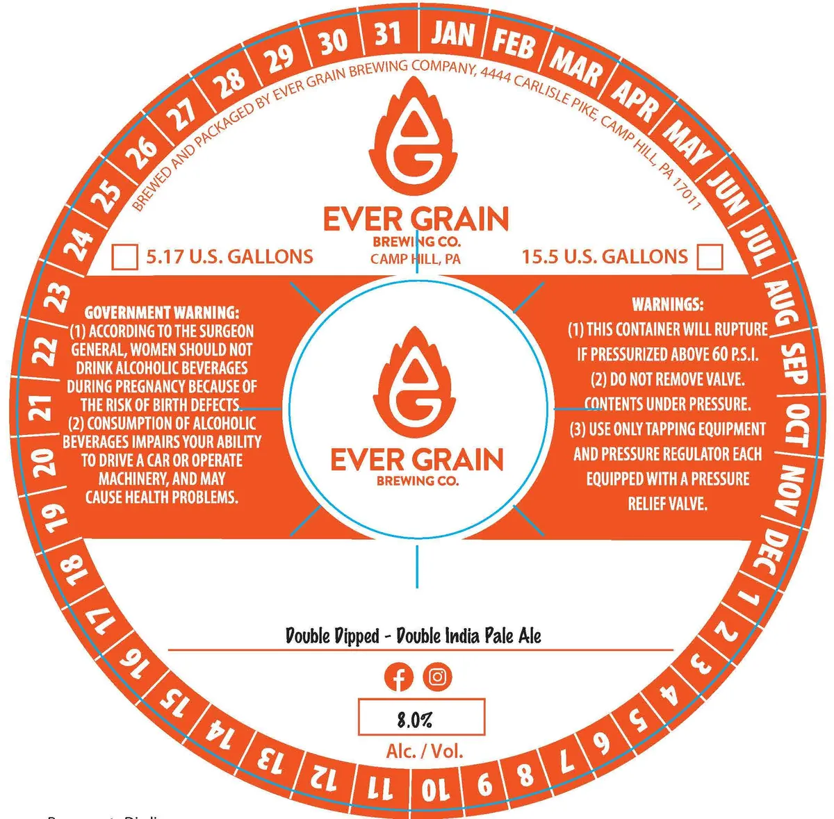 Double Dipped — full label as filed with TTB