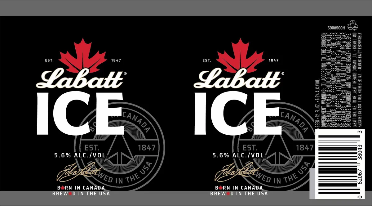 Ice — full label as filed with TTB