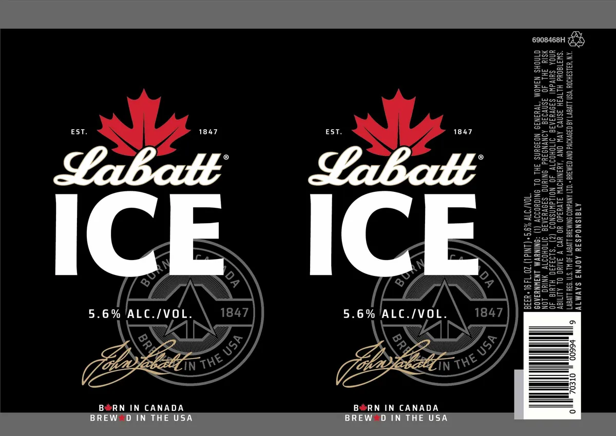 Ice — full label as filed with TTB