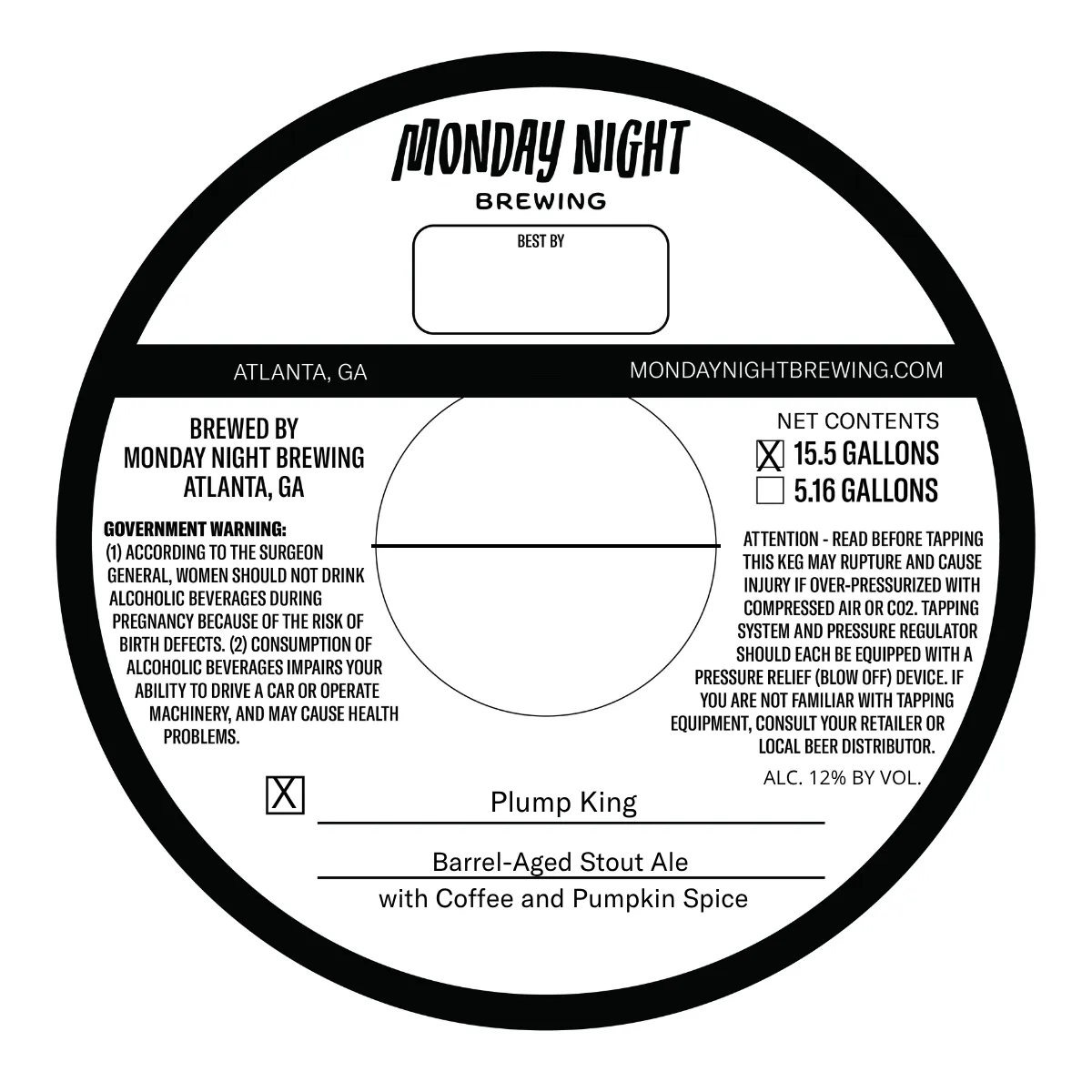 Plump King label