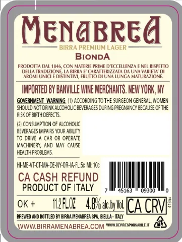 Bionda label