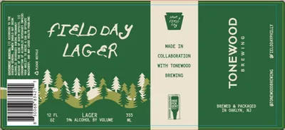 Field Day Lager label
