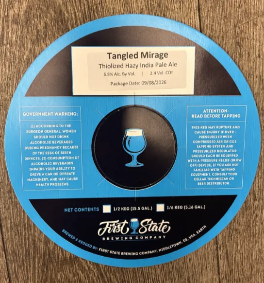 Tangled Mirage — full label as filed with TTB