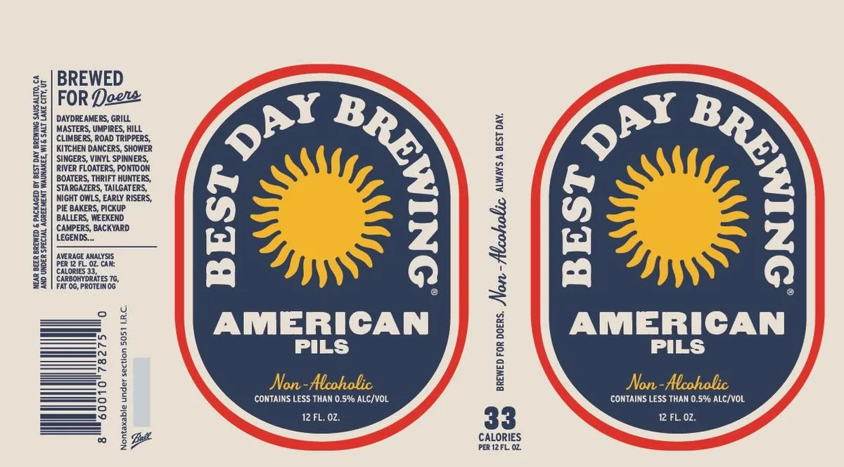 American Pils label
