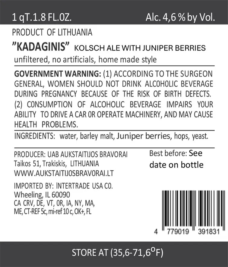 Kadaginis label