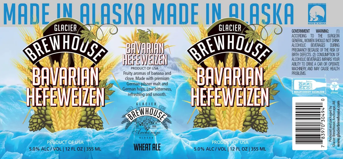 Bavarian Hefeweizen label
