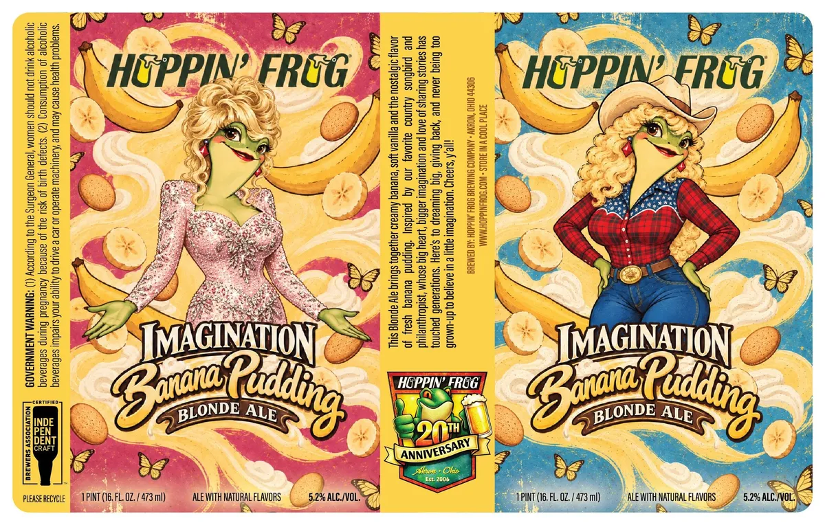 Imagination Banana Pudding Blonde Ale — full label as filed with TTB