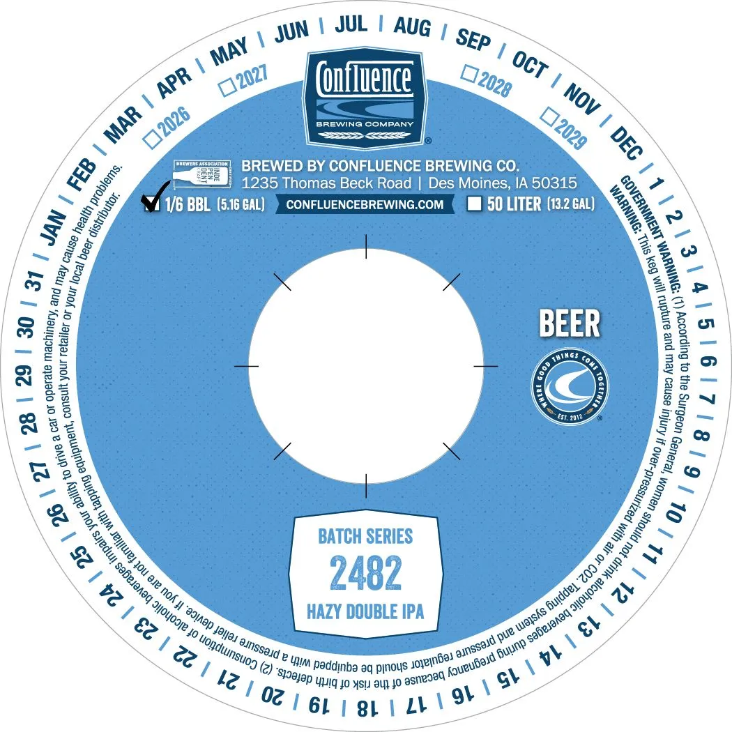 Batch Series 2482 label