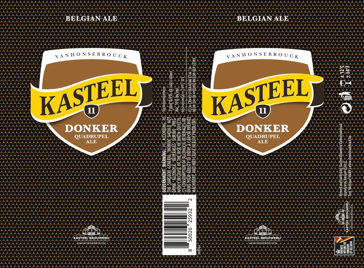Donker Quadrupel Ale label