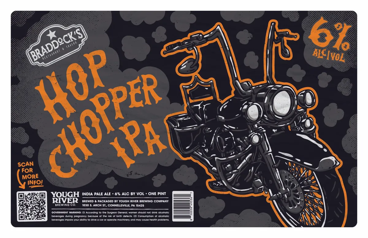 Hop Chopper IPA label
