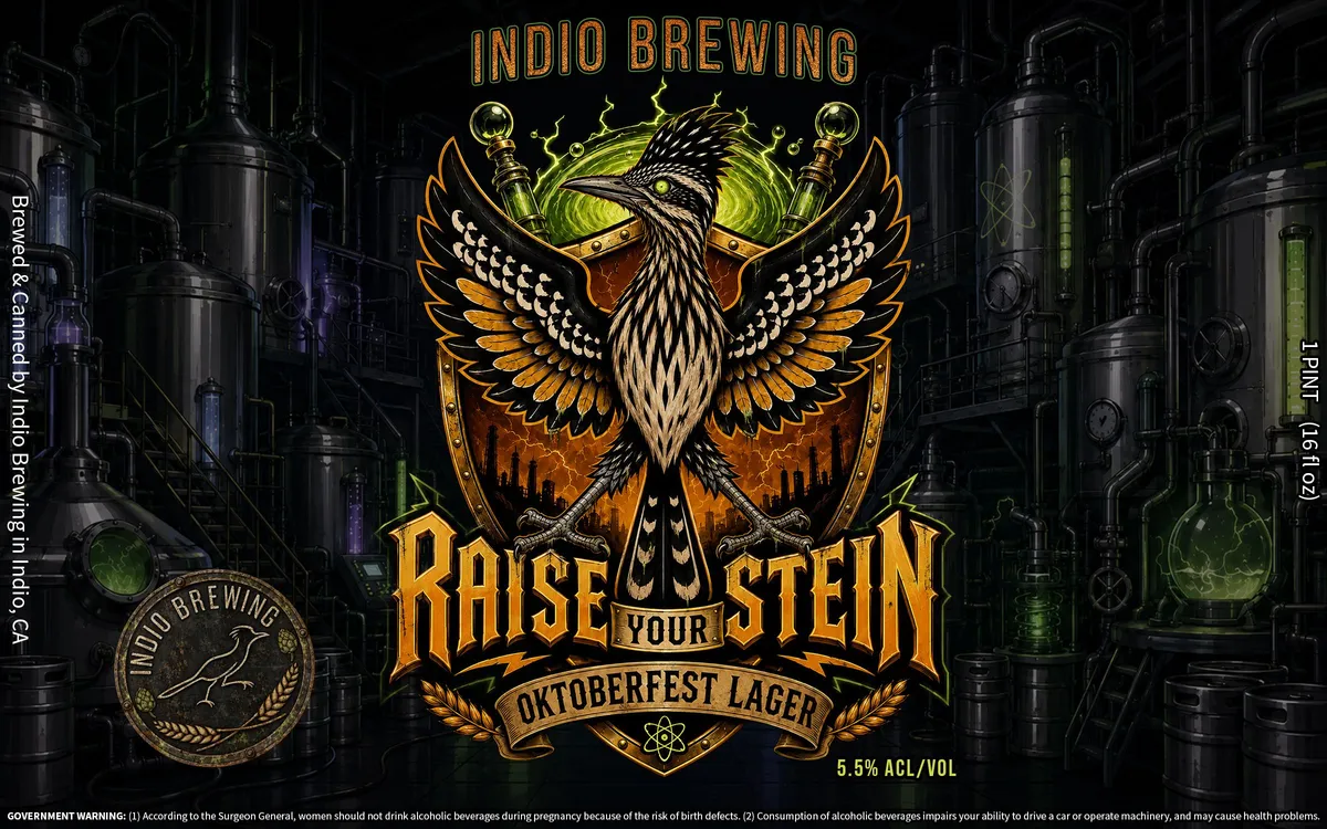 Raise Your Stein label
