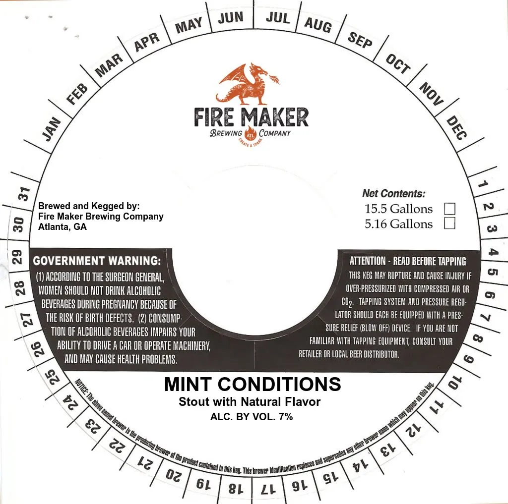 Mint Conditions label