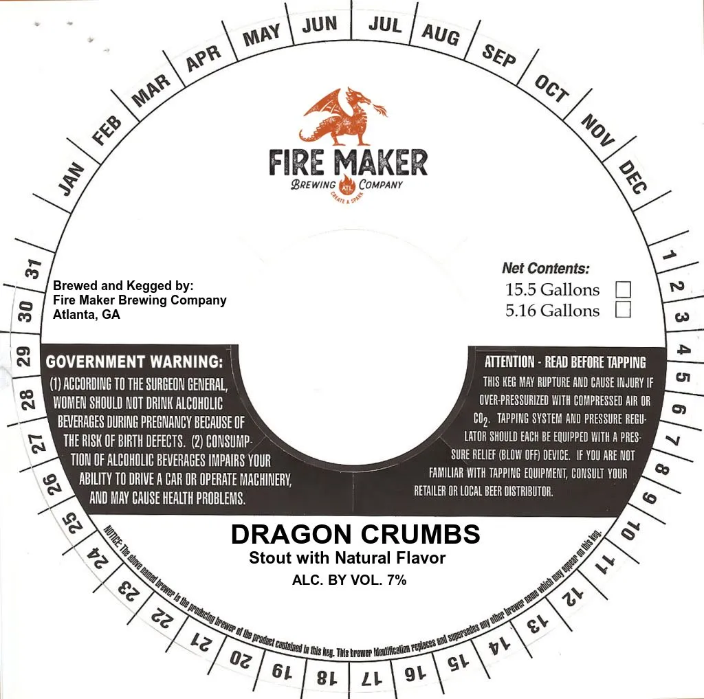 Dragon Crumbs label