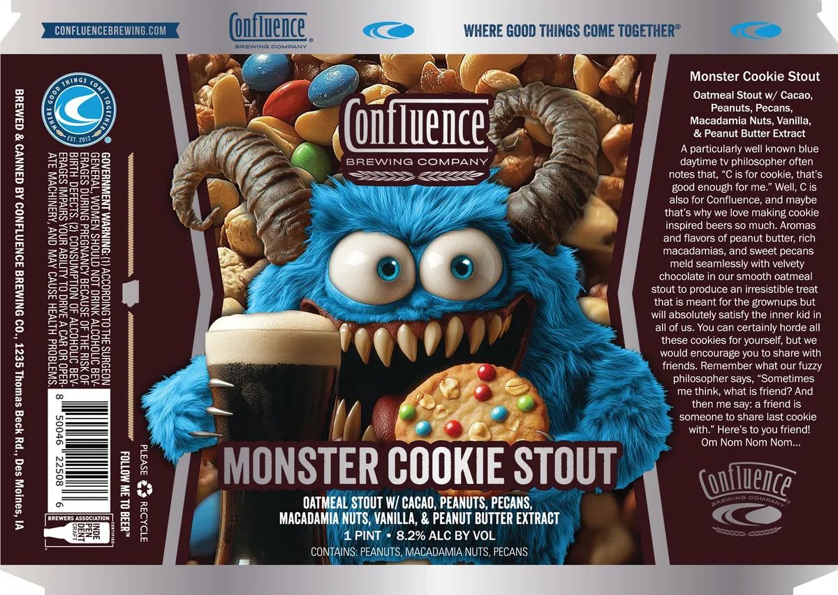 Monster Cookie Stout label