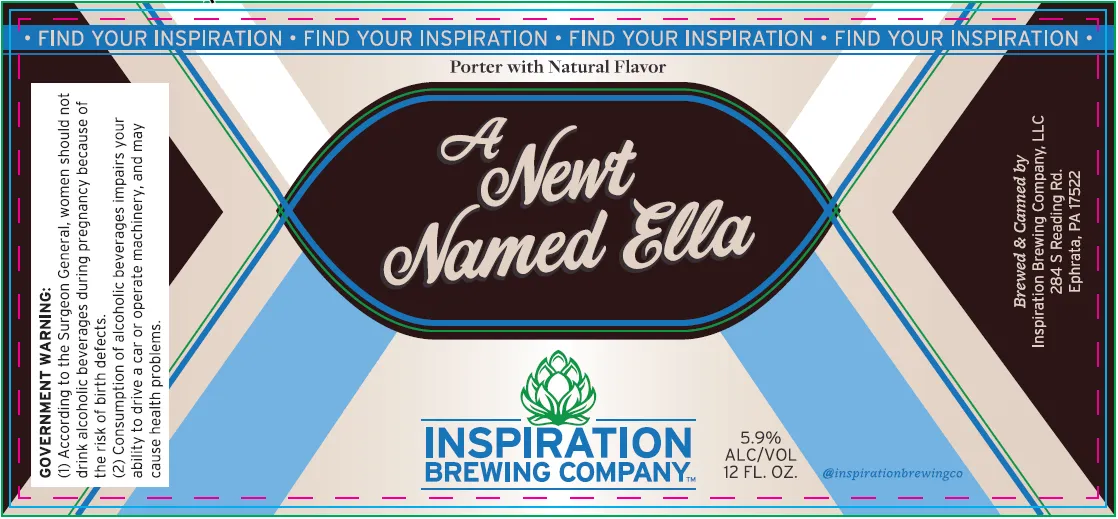 A Newt Named Ella label