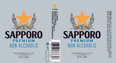 Sapporo Premium Non-Alcoholic label