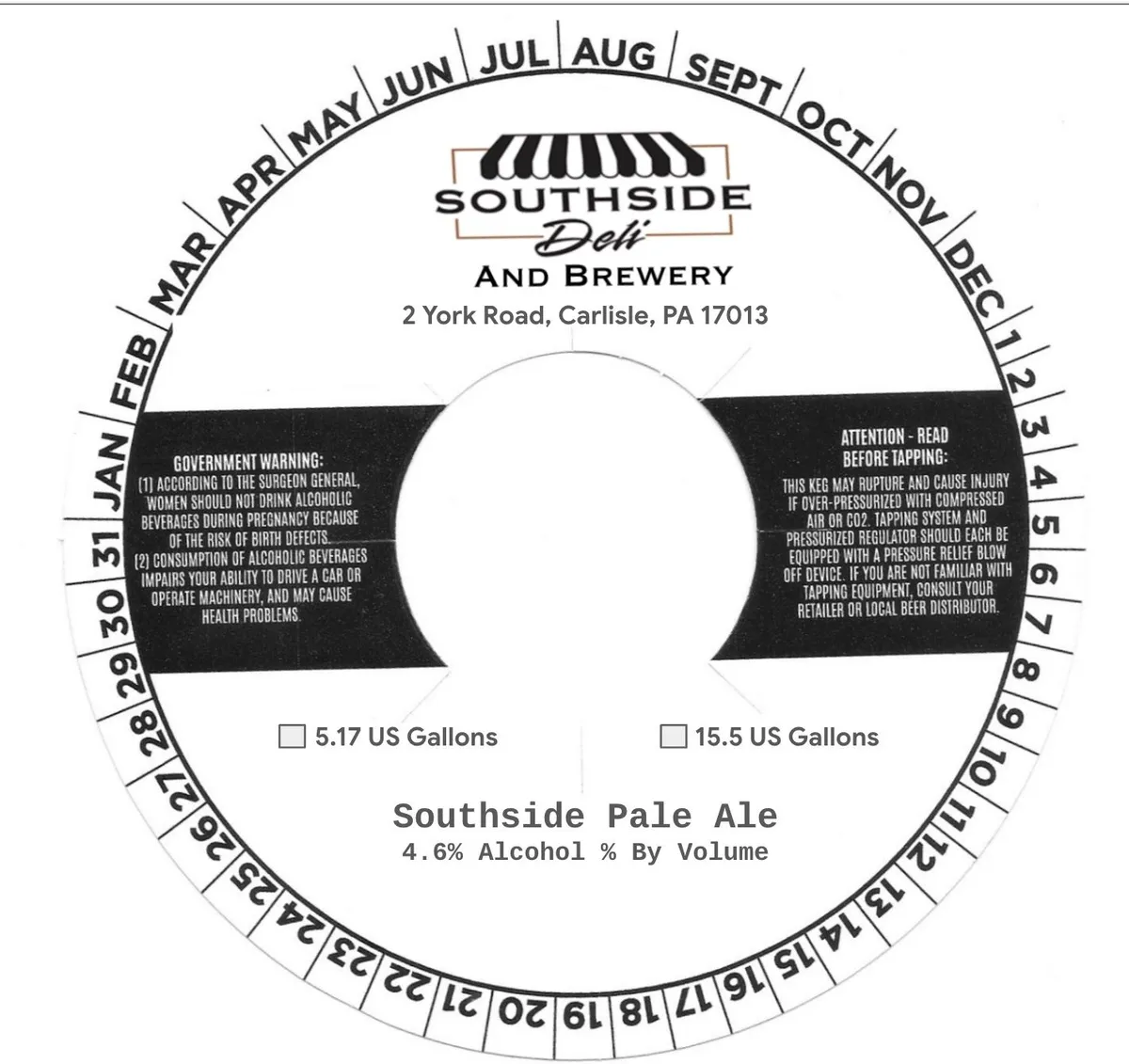 Southside Pale Ale label