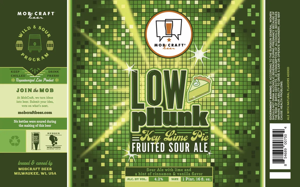 Low Phunk Key Lime Pie label