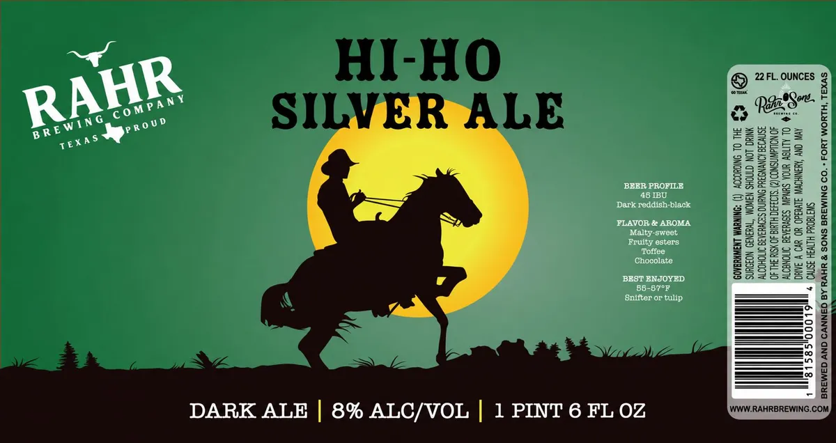 Hi-Ho Silver Ale label