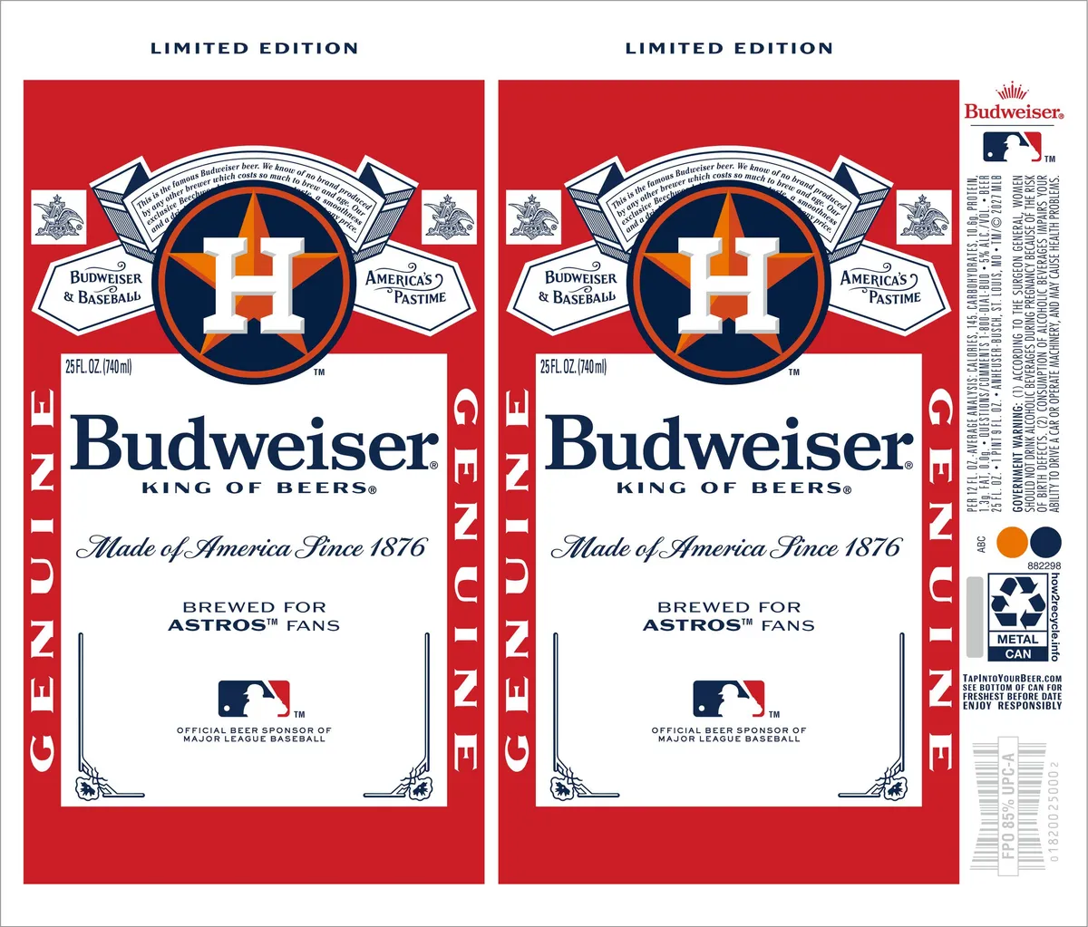 Budweiser label