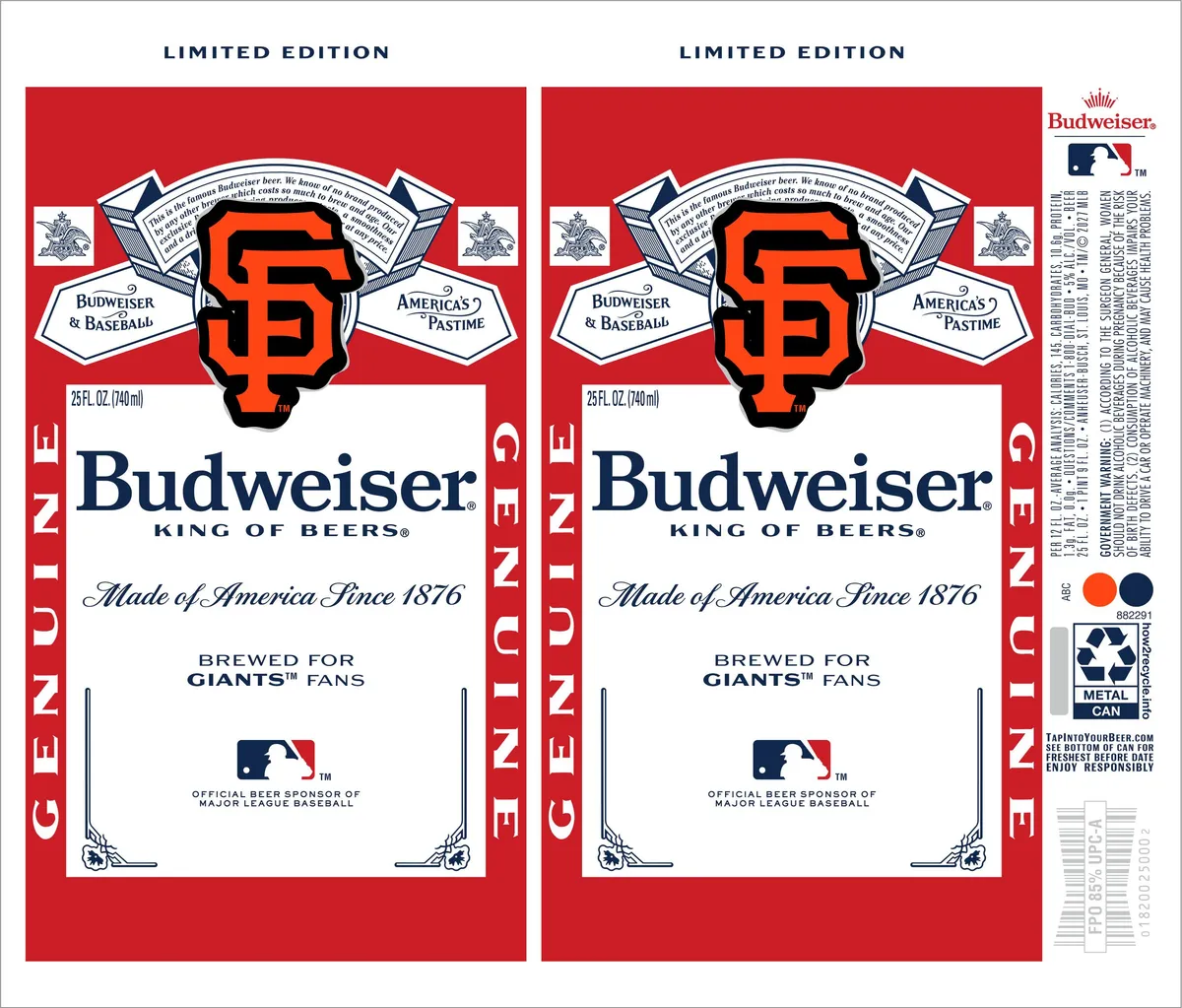 Budweiser label