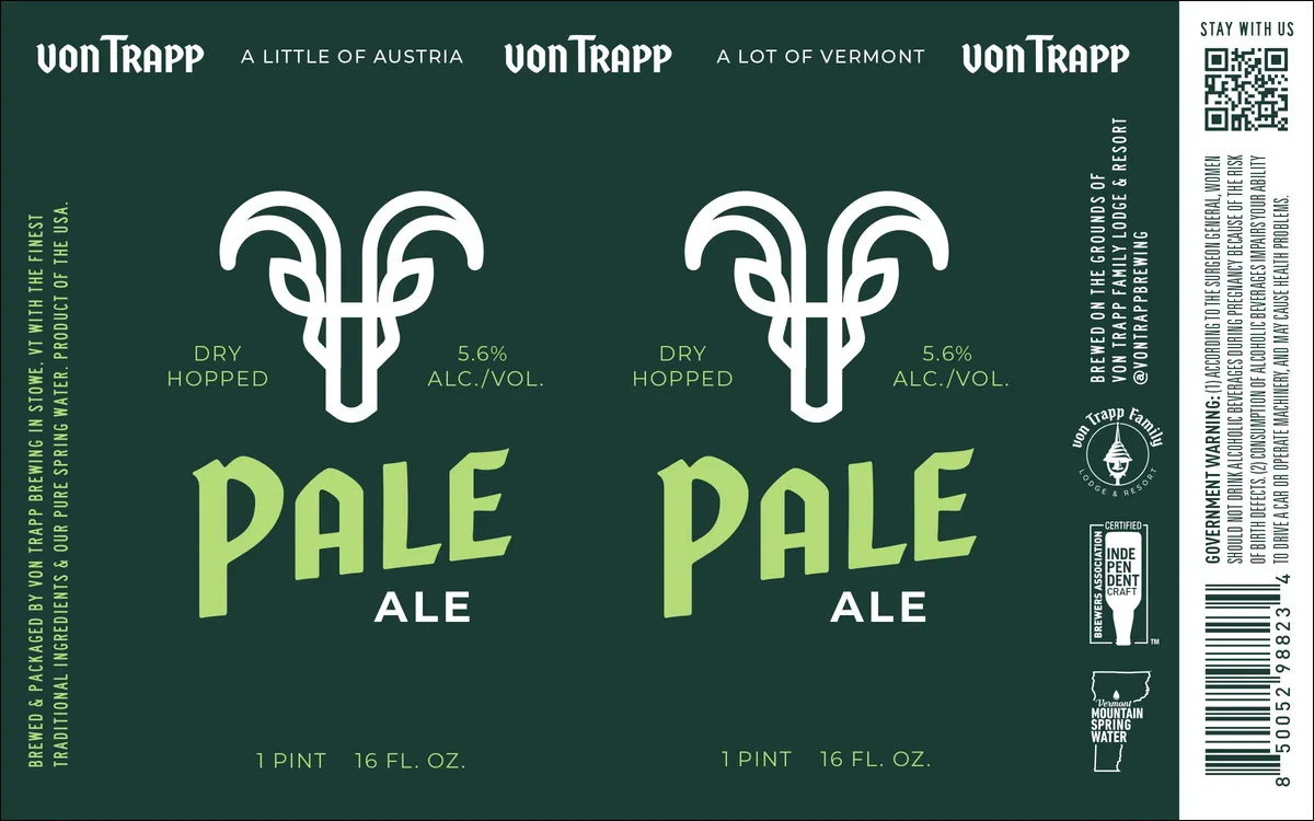 Pale Ale — full label as filed with TTB