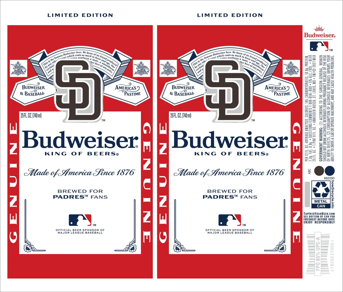 Budweiser label